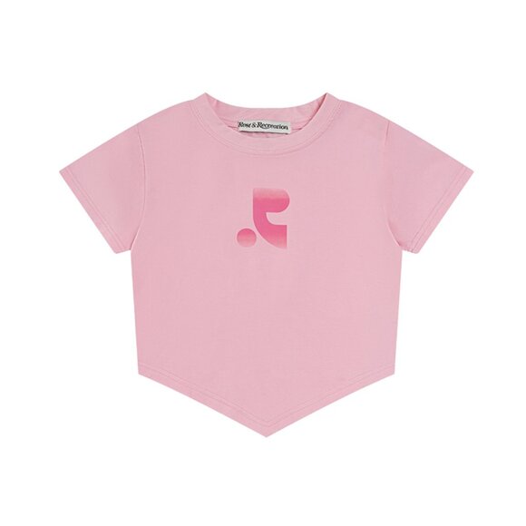 Pink Irregular Short-Sleeved T-Shirt Rest&Recreation - Picture 1 of 8